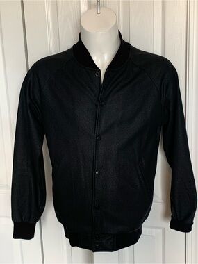 Men's Black Crooks and Castles Bomber Jacket - Classic Lightweight Coat